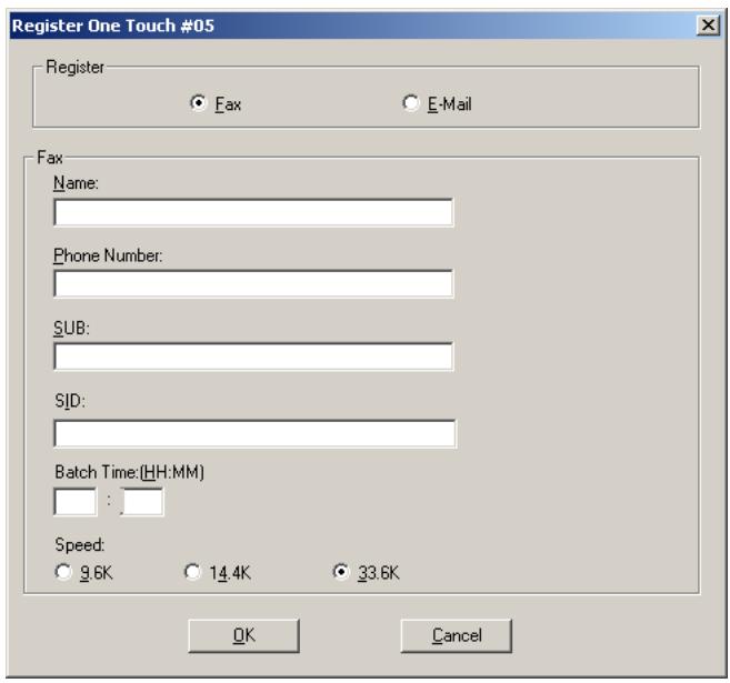 KONICA MINOLTA FK 505 - Programming a one-touch dial number - 2