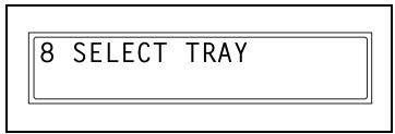 KONICA MINOLTA FK-118 - Specifying the Setting for "SELECT TRAY" - 1