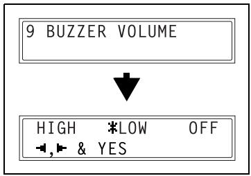 KONICA MINOLTA FK-118 - Specifying the Setting for "BUZZER VOLUME" - 1