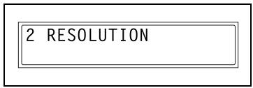 KONICA MINOLTA FK-118 - Specifying the Setting for "RESOLUTION" - 1