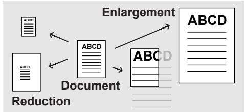KONICA MINOLTA IC 203 - To enlarge or reduce by a specified ratio: - 1