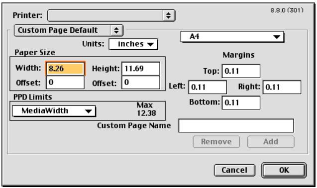 KONICA MINOLTA IC 203 - Custom Page Default dialog box - 1