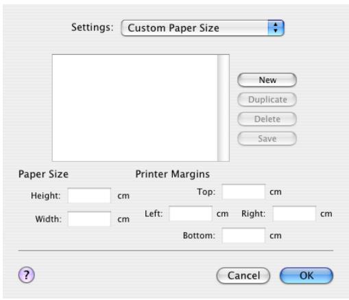KONICA MINOLTA IC 203 - Custom Paper Size (Page Setup window) - 1