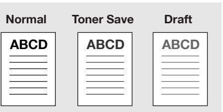 KONICA MINOLTA IC 203 - To save toner consumption: - 1