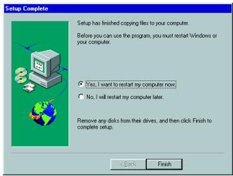 KONICA MINOLTA IC 203 - Click [Finish] and Windows restarts. - 1