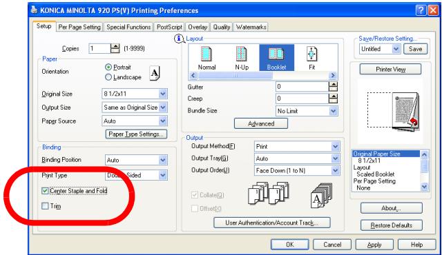 KONICA MINOLTA IC 203 - Binding - Print Type - 1