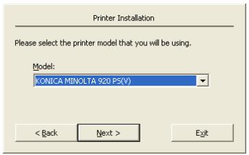 KONICA MINOLTA IC 203 - Installing the KONICA MINOLTA PS Driver - 2