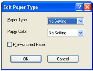 KONICA MINOLTA IC 203 - Paper Type Settings - Edit Paper Type - 1
