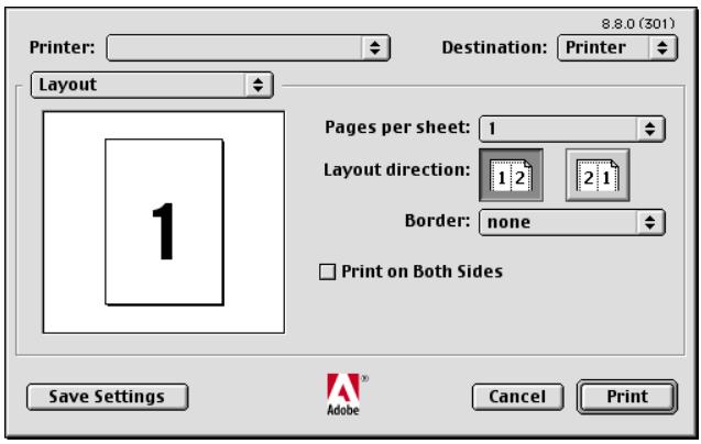 KONICA MINOLTA IC 203 - Layout dialog box - 1
