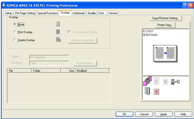 KONICA MINOLTA IC 203 - Overlay tab - 1