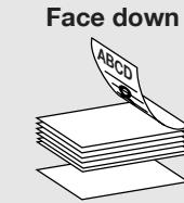 KONICA MINOLTA IC 203 - To print pages in facing up (Face up): - 1