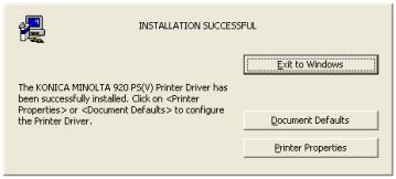 KONICA MINOLTA IC 203 - Installing the KONICA MINOLTA PS Driver - 7