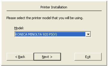 KONICA MINOLTA IC 203 - Installing the KONICA MINOLTA PS Driver - 2