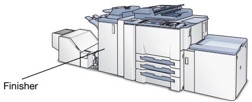 KONICA MINOLTA IC 203 - To set the Finisher: - 1