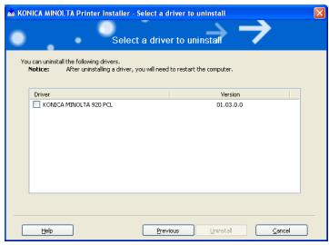 KONICA MINOLTA IC 203 - Deletion of printer driver with installer (PCL) - 3