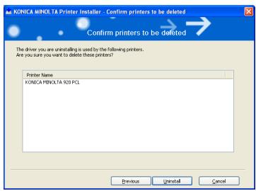 KONICA MINOLTA IC 203 - Deletion of printer driver with installer (PCL) - 4