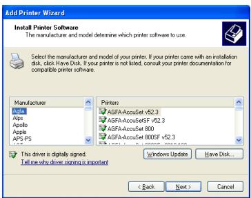 KONICA MINOLTA IC 203 - If the printer driver for Windows 2000/XP/Server 2003 is not saved in the server - 1