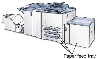 KONICA MINOLTA IC 203 - To set the paper feed tray: - 1