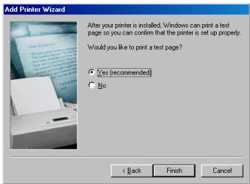 KONICA MINOLTA IC 203 - Select whether to perform the test print or not by selecting [Yes (recommended)] or [No]. - 1