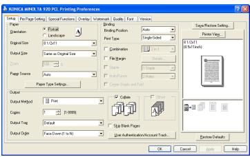 KONICA MINOLTA IC 203 - Output - Output Method - Wait Mode/Proof and Print - 1