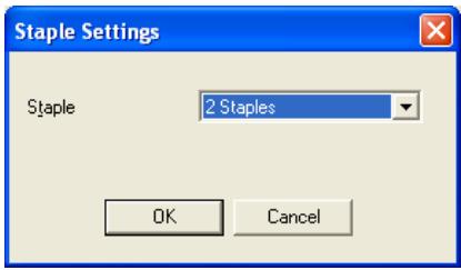 KONICA MINOLTA IC 203 - Per Page Setting - Staple Settings - 1