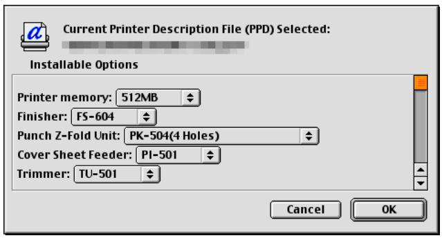 KONICA MINOLTA IC 203 - Configure dialog box - 1