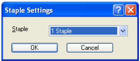 KONICA MINOLTA IC 203 - Per Page Setting - Staple Settings - 1