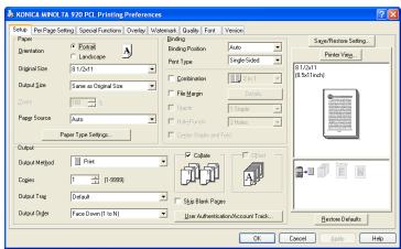 KONICA MINOLTA IC 203 - Output - Output Method - Save in User Box/Save in User Box and Print - 1