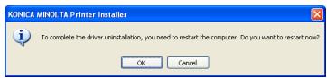 KONICA MINOLTA IC 203 - Deletion of printer driver with installer (PCL) - 5