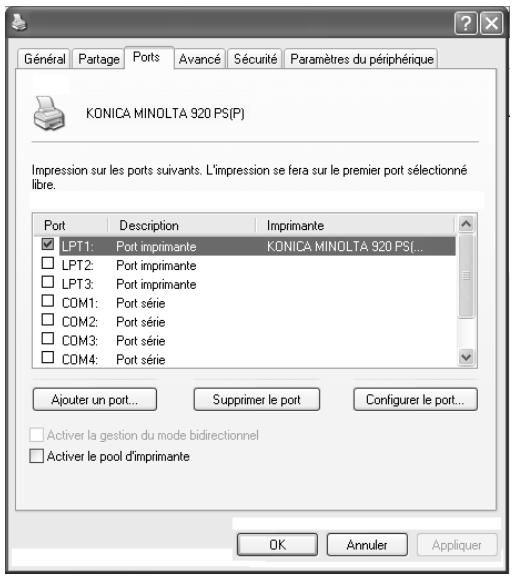 KONICA MINOLTA IC 203 1 - Onglet ports - 1