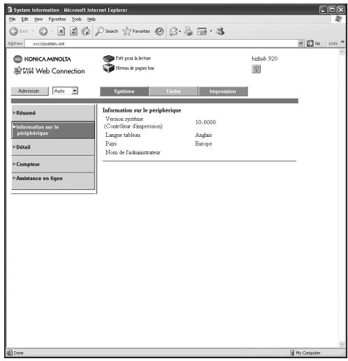 KONICA MINOLTA IC 203 1 - Information sur le périphérique - 1