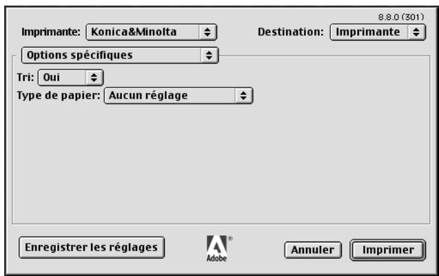 KONICA MINOLTA IC 203 1 - Boite de dialogue options spécifiques (1) - 1