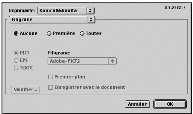 KONICA MINOLTA IC 203 1 - Boîte de dialogue filigrane - 1