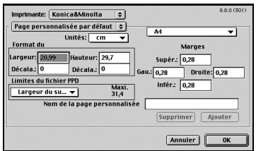 KONICA MINOLTA IC 203 1 - Affichage de la boîte de dialogue [format d'impression] - 4