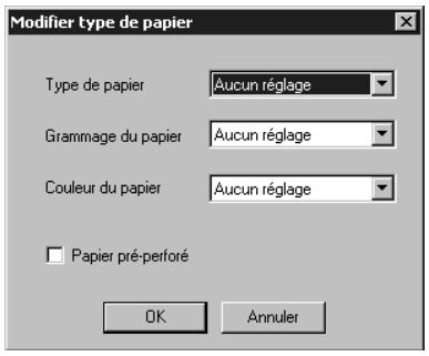 KONICA MINOLTA IC 203 1 - Configuration du type de papier - modifier type de papier - 1