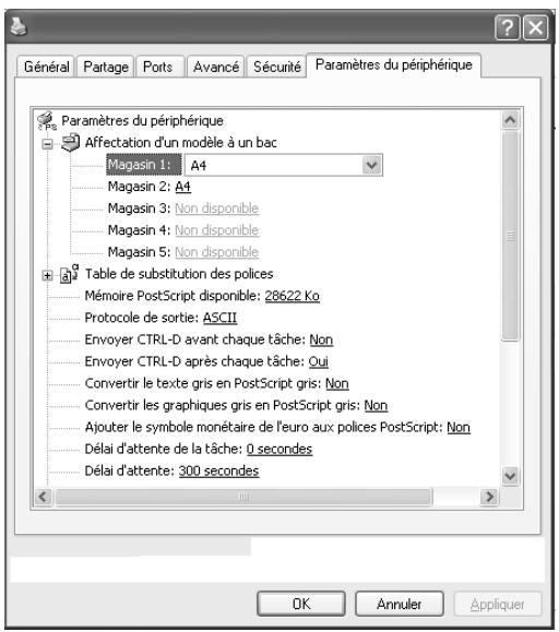KONICA MINOLTA IC 203 1 - Onglet paramètres du périphérique - 1