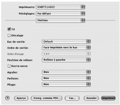 KONICA MINOLTA IC 203 1 - Finition (fenêtre imprimer) - 1