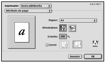 KONICA MINOLTA IC 203 1 - Affichage de la boîte de dialogue [format d'impression] - 1