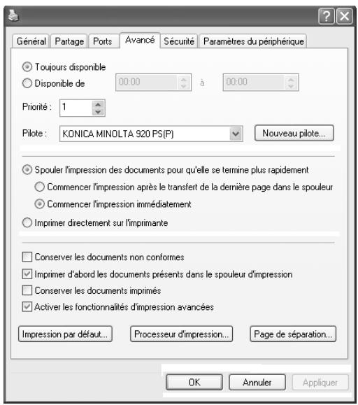 KONICA MINOLTA IC 203 1 - Onglet avancé - 1