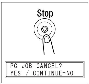 KONICA MINOLTA IC 205 - Canceling a print job - 3