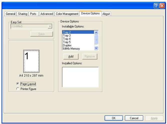 KONICA MINOLTA IC 205 - Displaying printer driver properties for configuring global settings - 2