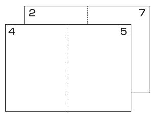 KONICA MINOLTA IP 432 - Pli du papier en deux afin de réaliser des livrets (mise en page) - 1
