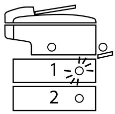 KONICA MINOLTA K7013 - If the paper runs out while copying - 1