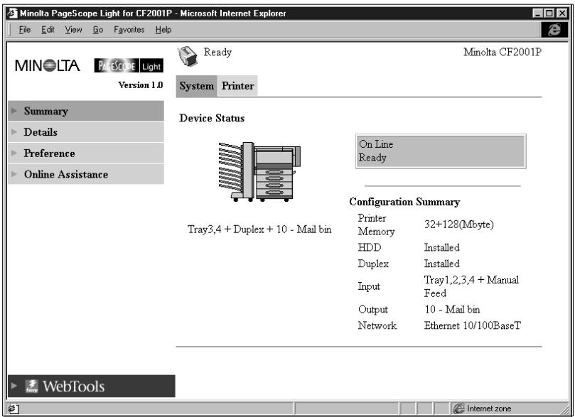 KONICA MINOLTA PSL CF2001P - Summary - 1