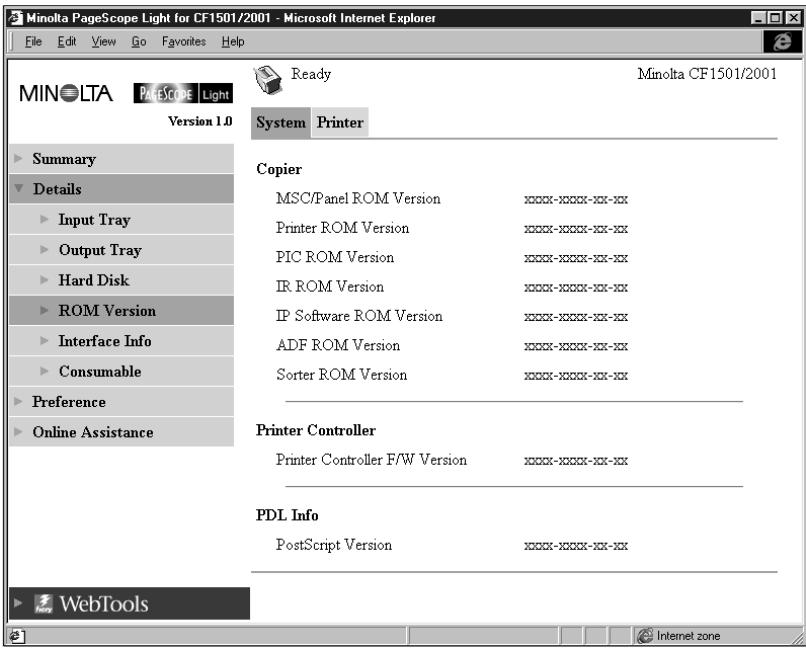 KONICA MINOLTA PSL Z5 X3E CF1501 2001 - ROM Version - 1
