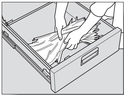 KONICA MINOLTA SD 501 - Take waste paper out of the dust box. - 1