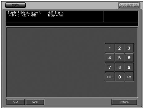 KONICA MINOLTA SD 501 - Staple Pitch Adjustment - 3