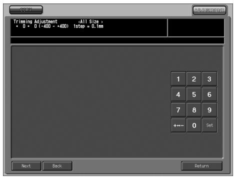 KONICA MINOLTA SD 501 - Trimming Adjustment - 3