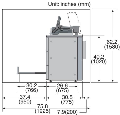 KONICA MINOLTA SD 501 - Installation Space - 4