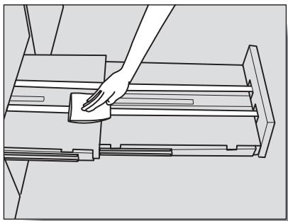 KONICA MINOLTA SD 501 - Clean the surface of the two conveyance belts with a soft cloth dampened slightly with alcohol (cleaner). - 1